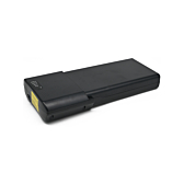 Vue trois quarts de la batterie de vélo Ansmann 36V 11.6Ah Compatible.