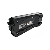 Photo de la Bosch PowerPack 500 Active 36V 13.4Ah batterie de vélo où l'on peut voir le dessous de côté