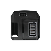 gros plan de l'arrière du Shimano BT-E6010 36V 11.6Ah où l'on peut voir l'orifice de charge pour le rechargement