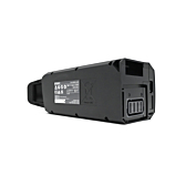 photo du Shimano BT-E6010 36V 11.6Ah du dessous où l'on peut clairement voir les autocollants avec des explications et des avertissements