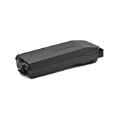 Photo claire de la batterie de vélo Bosch Powerpack 360 Performance/Active porte-bagages E-Bike Vision. La photo est prise en trois quarts.