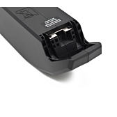 Photo en gros plan de la poignée de la batterie de vélo Bosch Powerpack 540 Performance/Active cadre E-Bike Vision.