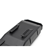 Photo en gros plan du système de fixation sous le Bosch Powerpack 700 Performance/Active porte-bagages E-Bike Vision.