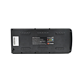 Vue complète du dessous de la batterie EYXON Sparta/Batavus B400 36V 12.8Ah Compatible.
