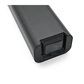 Photo en gros plan de la connexion au vélo de la batterie de vélo Fazua Energy 430.