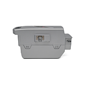Vue latérale de la batterie de vélo Flyer Kalkhoff Compatible Panasonic 26V 23Ah allongée.