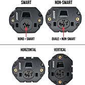 Sur cette image, vous pouvez voir comment reconnaître la différence entre un tube de puissance Bosch SMART et un tube de puissance Bosch non SMART et vous pouvez voir comment reconnaître la différence entre un tube de puissance Bosch vertical et un tube d