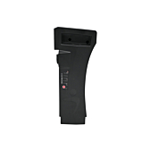 Vue de dessus de la batterie compatible Impulse 36V 14.5Ah produite par EYXON. L'indicateur de batterie est clairement visible.