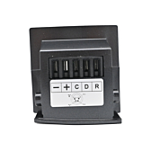 Gros plan de la connexion vélo de la batterie Kalkhoff velo batterie Impulse 36V 17Ah.

