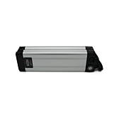 Vue latérale de la Phylion XH370-12J Silverfish 37V 12Ah Compatible avec la partie supérieure également visible.