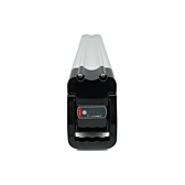 Vue de face de la Phylion XH370-12J Silverfish 37V 12Ah Compatible avec l'indicateur LED bien visible.