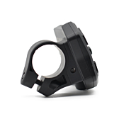Photo en gros plan du système de fixation de l'ordinateur de vélo Shimano Steps display SC-E5000.