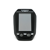 Vue de face du Shimano Steps SC-E6010 avec l'écran et les boutons clairement visibles.
