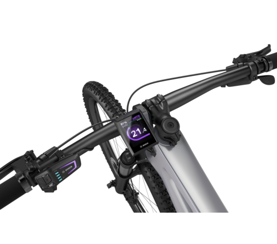Le Bosch Kiox 300 monté sur un vélo électrique. Vous pouvez voir la fonction de navigation de l'écran du Bosch Kiox 300 ici.