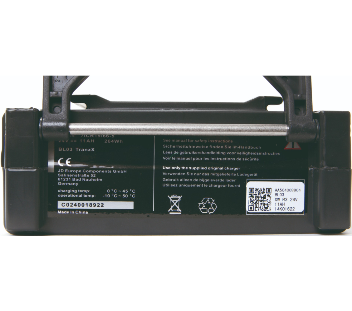 TranzX BL03 24V 11Ah batterie de vélo