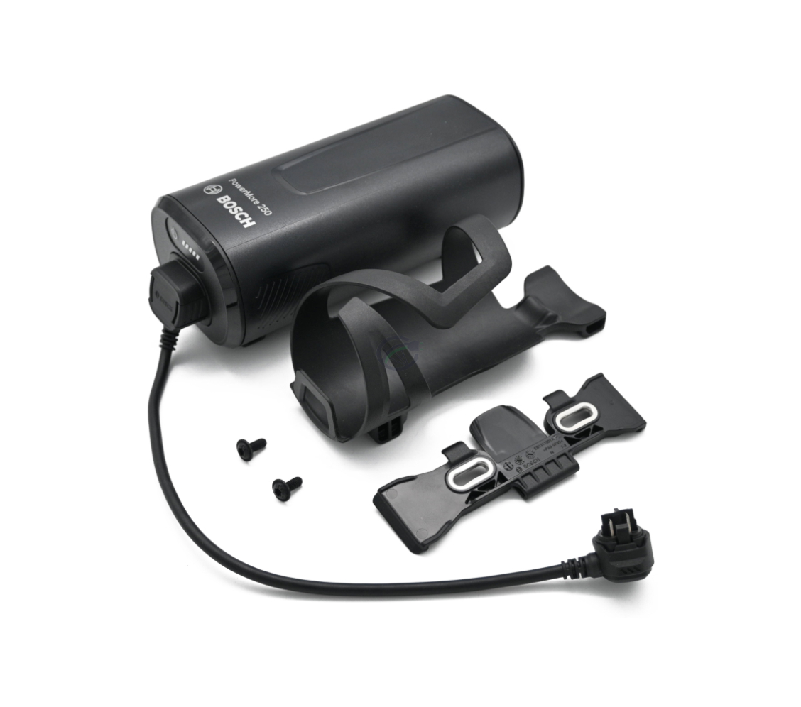 Bosch PowerMore 250 Range Extender avec système de fixation et câble branché de 300 mm