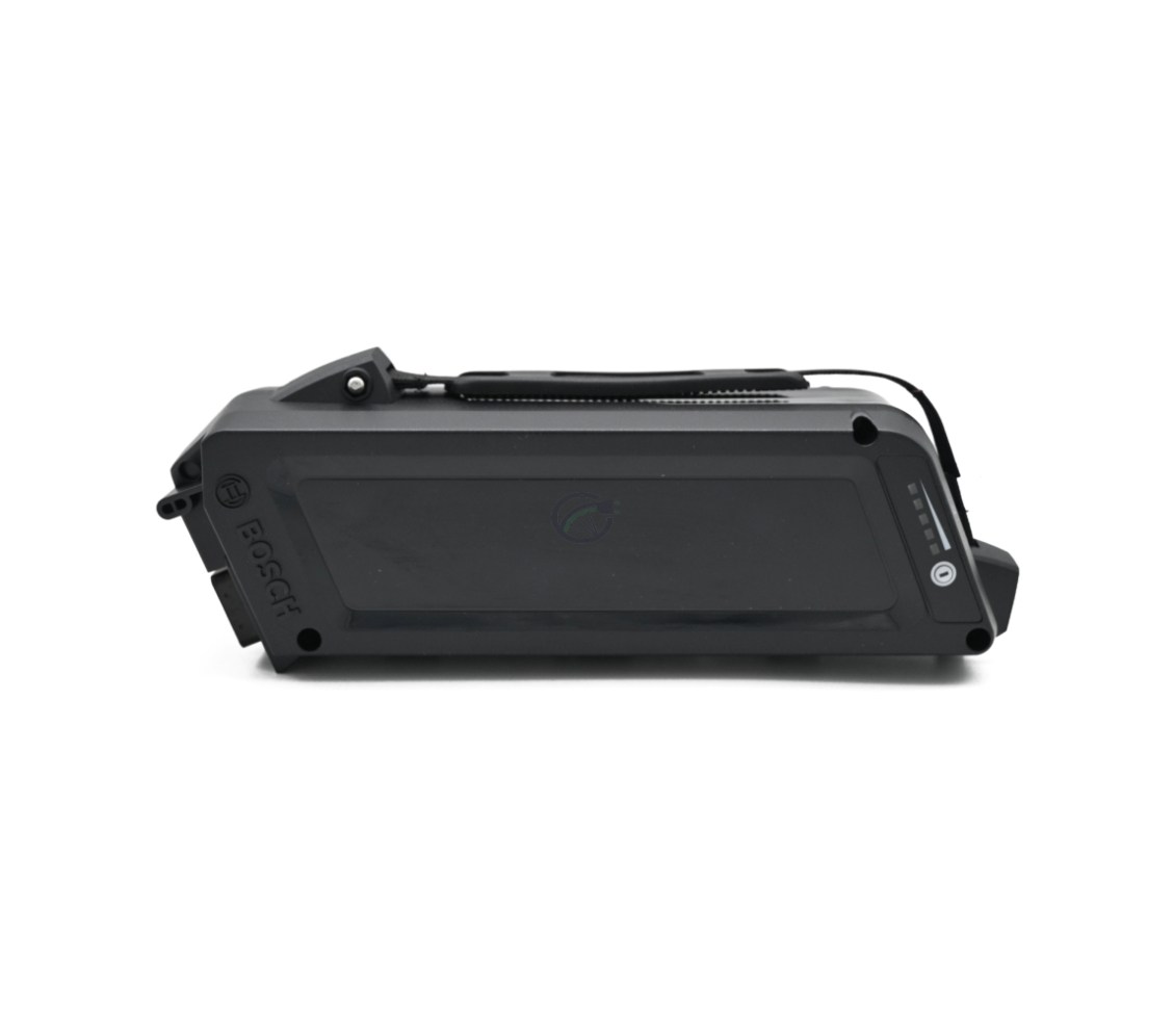 Vue latérale de la batterie de vélo Bosch Classic 400 Frame