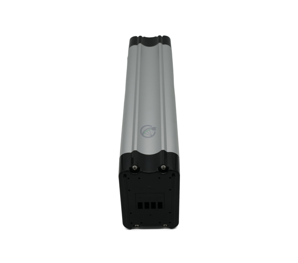 Vue arrière de la Phylion XH370-12J Silverfish 37V 12Ah Compatible, prise d'en haut.