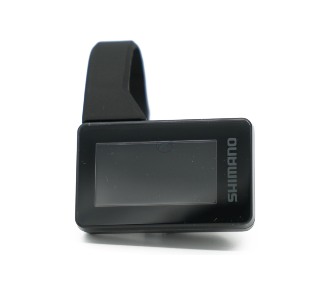 Vue de face du Shimano Steps SC-EN600 avec l'écran clairement visible.
