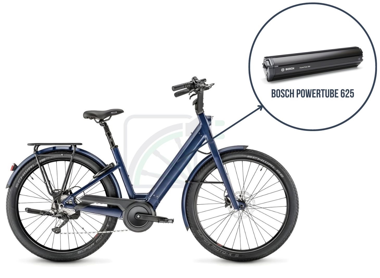 Vélo lundi bigote avec Bosch Powertube 625