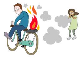 fietsaccu brand cartoon